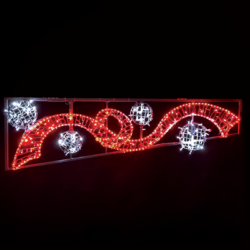 RIBBON WITH BALLS ΔΕΞΙ 512LED ΣΧΕΔ 6m ΜΟΝΟΚ 16m ΛΑΜΠ ΣΕΙΡ KOKK&ΨΥΧΡ ΛΕΥΚ ΣΤΑΘ IP65 200x60cm 1