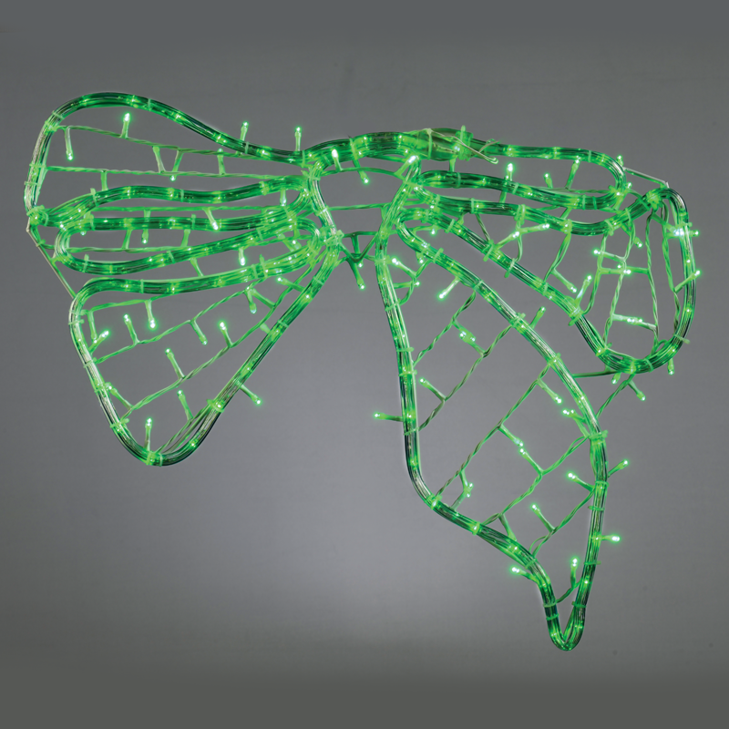 XBOWLEDG60 ^ "BOW" 96 LED ΣΧΕΔΙΟ 4m ΜΟΝΟΚΑΝΑΛ ΦΩΤΟΣΩΛ&96 ED ΛΑΜΠΑΚ ΣΕΙΡΑ ME ANTAΠΤΟΡΑ 36VDC GREEN IP44 60x45cm