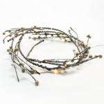 ^ "CHRISTMAS WREATH" ΣΤΕΦΑΝΙ ΠΕΡΛΕΣ 30 MINI LED ΛΑΜΠ ΜΕ ΚΑΛΩΔΧΑΛΚΟΥ&ΜΠΑΤΑΡ.(3xAA) ΘΕΡΜΟ ΛΕΥΚΟ