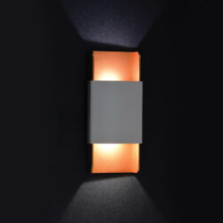 NETTO ΕΠΙΤΟΙΧΟ Φ/Σ LED 12W 3000K ΑΛΟΥΜΙΝΙΟ ΛΕΥΚΟ+ΧΡΥΣΟ 25X11X5