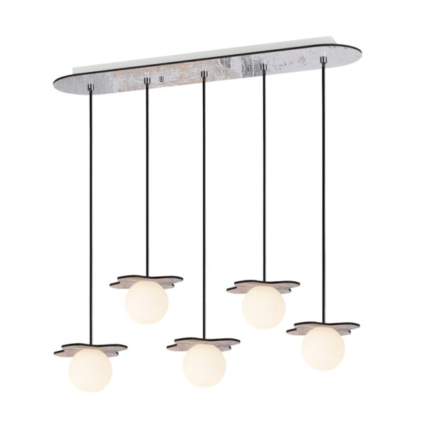 NETTO ΚΡΕΜΑΣ Φ/Σ 5ΧG9 ΑΠΟΧ ΠΑΛ ΞΥΛ MDF+ΛΕΥΚ ΓΥΑΛΙ 63Χ15ΧΗ60CM