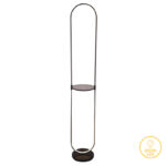 Φωτιστικό δαπέδου Reflect pakoworld LED μαύρο Φ26x165εκ