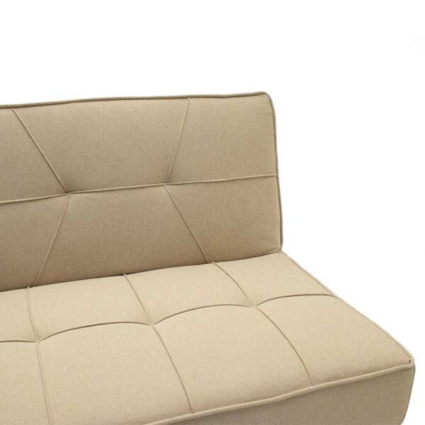 Καναπές-κρεβάτι Travis pakoworld 3θέσιος με ύφασμα μπεζ 175x83x74εκ - Image 5