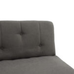 Καναπές-κρεβάτι Breathe pakoworld ύφασμα ανθρακί 167x77x73εκ - Image 6