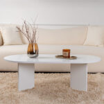 Τραπέζι σαλονιού Tabletod pakoworld σε λευκή απόχρωση 119x60x40εκ - Image 2