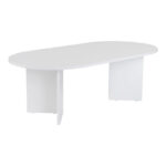 Τραπέζι σαλονιού Tabletod pakoworld σε λευκή απόχρωση 119x60x40εκ