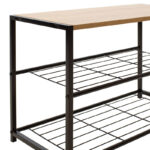 Παπουτσοθήκη Ramon pakoworld 6 ζευγών φυσικό-μαύρο 63x30x43εκ - Image 3