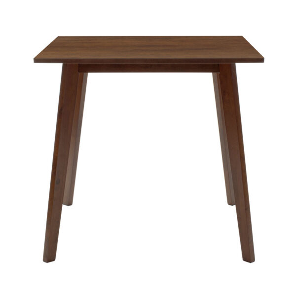 Τραπέζι Benson pakoworld MDF σε καρυδί απόχρωση 80x80x75εκ - Image 2
