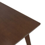 Τραπέζι Benson pakoworld MDF σε καρυδί απόχρωση 80x80x75εκ - Image 3