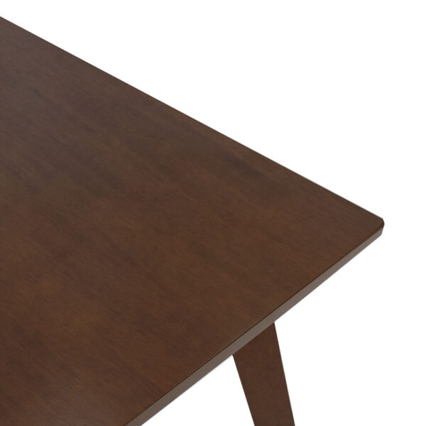 Τραπέζι Benson pakoworld MDF σε καρυδί απόχρωση 80x80x75εκ - Image 3