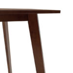 Τραπέζι Benson pakoworld MDF σε καρυδί απόχρωση 80x80x75εκ - Image 4