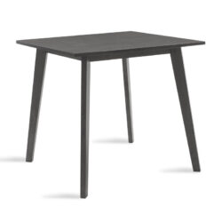 Τραπέζι Benson pakoworld MDF σε rustic grey απόχρωση 80x80x75εκ