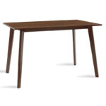 Τραπέζι Benson pakoworld MDF σε καρυδί απόχρωση 120x75x75εκ