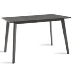 Τραπέζι Benson pakoworld MDF σε rustic grey απόχρωση 120x75x75εκ
