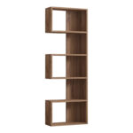 Βιβλιοθήκη Cascade pakoworld σε sonoma  απόχρωση 51.8x22x150εκ