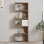 Βιβλιοθήκη Cascade pakoworld σε sonoma  απόχρωση 51.8x22x150εκ - Image 3