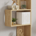 Βιβλιοθήκη Cascade pakoworld σε oak απόχρωση 51.8x22x150εκ - Image 4