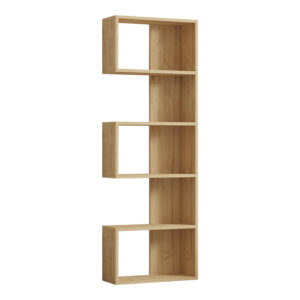 Βιβλιοθήκη Cascade pakoworld σε oak απόχρωση 51.8x22x150εκ