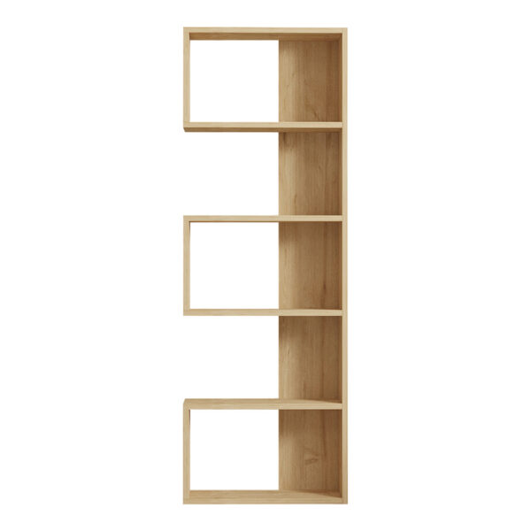 Βιβλιοθήκη Cascade pakoworld σε oak απόχρωση 51.8x22x150εκ - Image 5