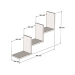 Ραφιέρα τοίχου Mauer pakoworld σε καρυδι απόχρωση 90x19,6x60εκ - Image 3