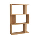 Βιβλιοθήκη Kadu pakoworld σε oak απόχρωση  72x22x108εκ