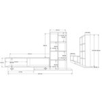 Σύνθετο σαλονιού Damon pakoworld σε λευκή απόχρωση 211.2x29.5x123.6εκ - Image 7