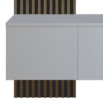 Έπιπλο εισόδου Arika pakoworld λευκό-sonoma 100x37x199.5εκ - Image 4