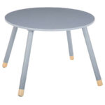 Παιδικό τραπεζάκι Playful pakoworld γκρι-φυσικό Φ60x43.5εκ