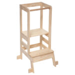 Παιδικός πύργος παρατήρησης Montessori pakoworld φυσικό 51x51x90εκ - Image 2