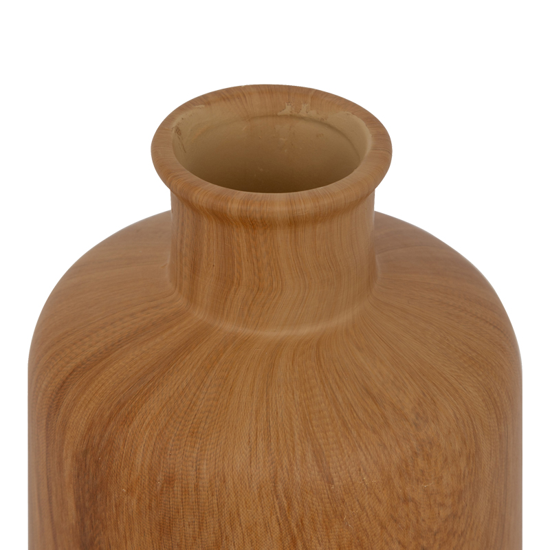 199-000595-1 Βάζο Desel pakoworld κεραμικό σε φυσική απόχρωση Φ11x18εκ - Image 2