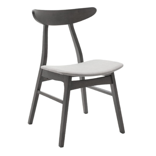 Tραπεζαρία Benson - Orlean pakoworld σετ 5τμχ rustic grey-ύφασμα γκρι 120x75x75εκ - Image 6