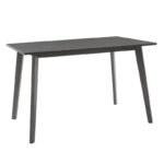 Tραπεζαρία Benson - Toto pakoworld σετ 5τμχ rustic grey - ύφασμα γκρι 120x75x75εκ - Image 4