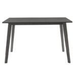 Tραπεζαρία Benson - Toto pakoworld σετ 5τμχ rustic grey - ύφασμα γκρι 120x75x75εκ - Image 5