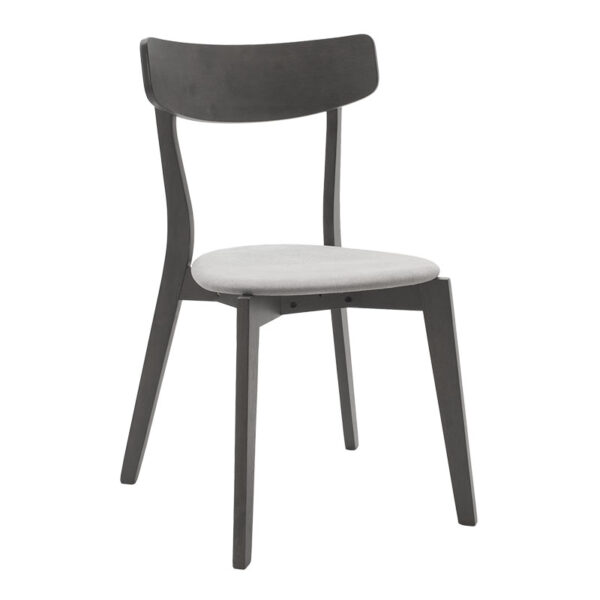 Tραπεζαρία Benson - Toto pakoworld σετ 5τμχ rustic grey - ύφασμα γκρι 120x75x75εκ - Image 6