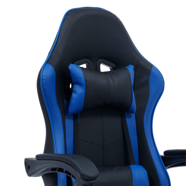 Καρέκλα γραφείου gaming William pakoworld PU μαύρο-μπλε - Image 6