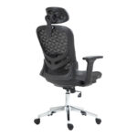 Καρέκλα γραφείου εργασίας Mergi pakoworld μαύρο mesh 62x63x120εκ - Image 3