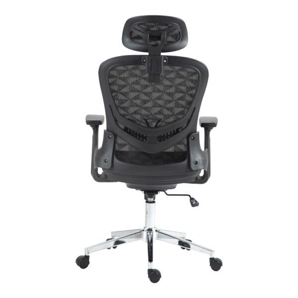 Καρέκλα γραφείου εργασίας Mergi pakoworld μαύρο mesh 62x63x120εκ - Image 6