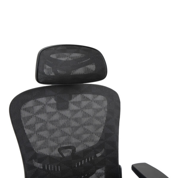 Καρέκλα γραφείου εργασίας Mergi pakoworld μαύρο mesh 62x63x120εκ - Image 7
