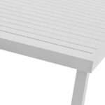 Τραπέζι Kliton  pakoworld αλουμινίου λευκό 150x80x74εκ - Image 4
