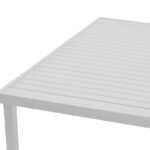Τραπέζι Kliton  pakoworld αλουμινίου λευκό 150x80x74εκ - Image 5