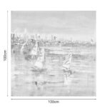 Πίνακας σε καμβά Watery Inart 100x3x100εκ - Image 2