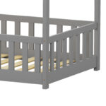 Παιδικό κρεβάτι Callan τ.Montessori με κιγκλίδωμα pakoworld ξύλο πεύκου σε γκρι απόχρωση 90x190εκ - Image 7