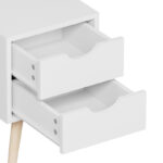 Κομοδίνο Selma pakoworld σε λευκή απόχρωση 29.7x29.7x45εκ - Image 6