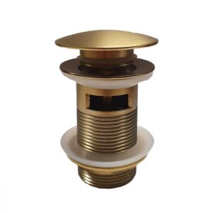 Βαλβίδα νιπτήρος με υπερχείλιση D101-O Χρυσή KARAG