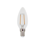 LED FILAMENT E14 C35 2W 6500K 230V AC 265LM RA80 30000H 360°