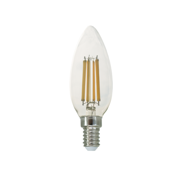 LED FILAMENT E14 C35 7W 4000K 230V AC 880LM RA80 30000H 360°