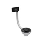 Βαλβίδα νεροχύτη FLOW-PRO Black και υπερχείλιση KITWPT-F-1VSELL-BK ELLECI