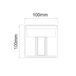 LED COB WALL LUMINAIRE 6W 435LM 0-120° 230VAC 3.000K DARK GREY CRI80 IP54 30.000HRS - Image 3