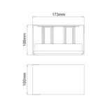 ^LED SMD WALL LUMINAIRE 12W 860LM 0-120° 230VAC 3.000K DARK GREY CRI80 IP54 30.000HRS - Image 3