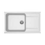 Νεροχύτης κουζίνας LIFE 410 Bianco 68 ELLECI 86x50cm